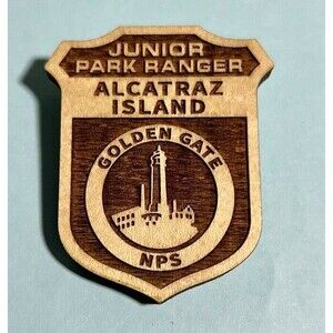 Alcatraz Island-Golden Gate National Park, Junior Park Ranger Wooden Badge